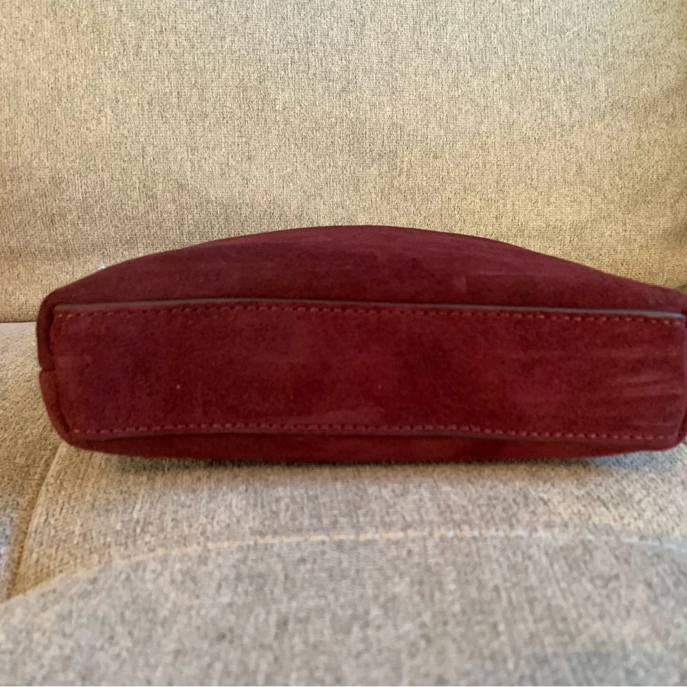 BNWOT- Dooney & Bourke Suede Domed Crossbody- Wine - Picture 5 of 7